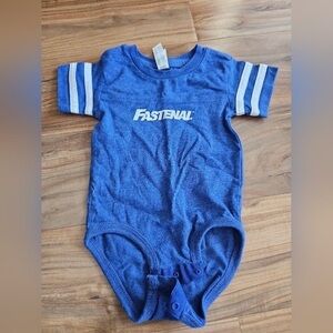Rabbit Skins Blue Baby Onesie